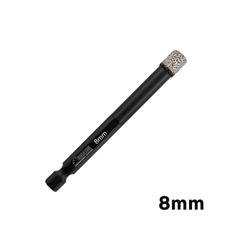 Dijamantska kruna 8 mm heksagon za porcelanske i keramičke pločice, granit i mermer – SHDIATOOL, bočni prikaz sa oznakom 8mm