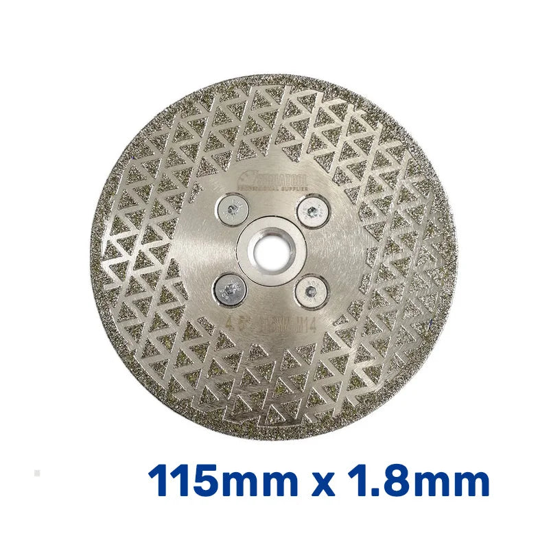 Dijamantska ploča 115mm elektroplatirana dvostrano obložena M14 A91145M14 za sečenje i brušenje pločica i kamena