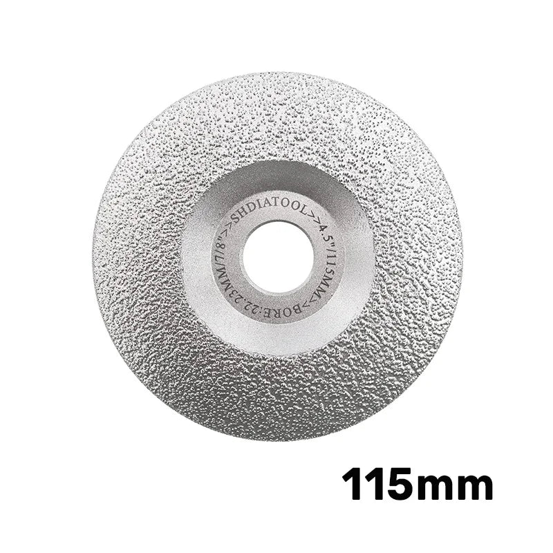 Dijamantski brusni disk 115mm A8734522 – glavni prikaz vakum lemljenog brusnog diska sa dijamantskom granulacijom #30/40