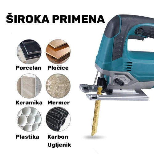 Široka primena dijamantskog lista za ubodnu testeru 100mm na porcelanu, pločicama, keramici, mermeru, plastici i karbonskim materijalima