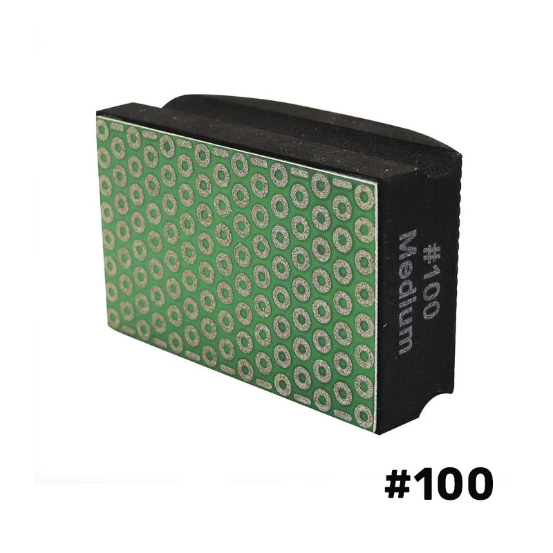 Dijamantski ručni polirni jastučić 90x55 mm granulacija 100 za granit mermer staklo i beton