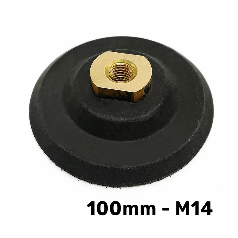 Gumeni nosač za dijamantske polirne padove Ø100 mm M14 A63904M14 sa čičak površinom