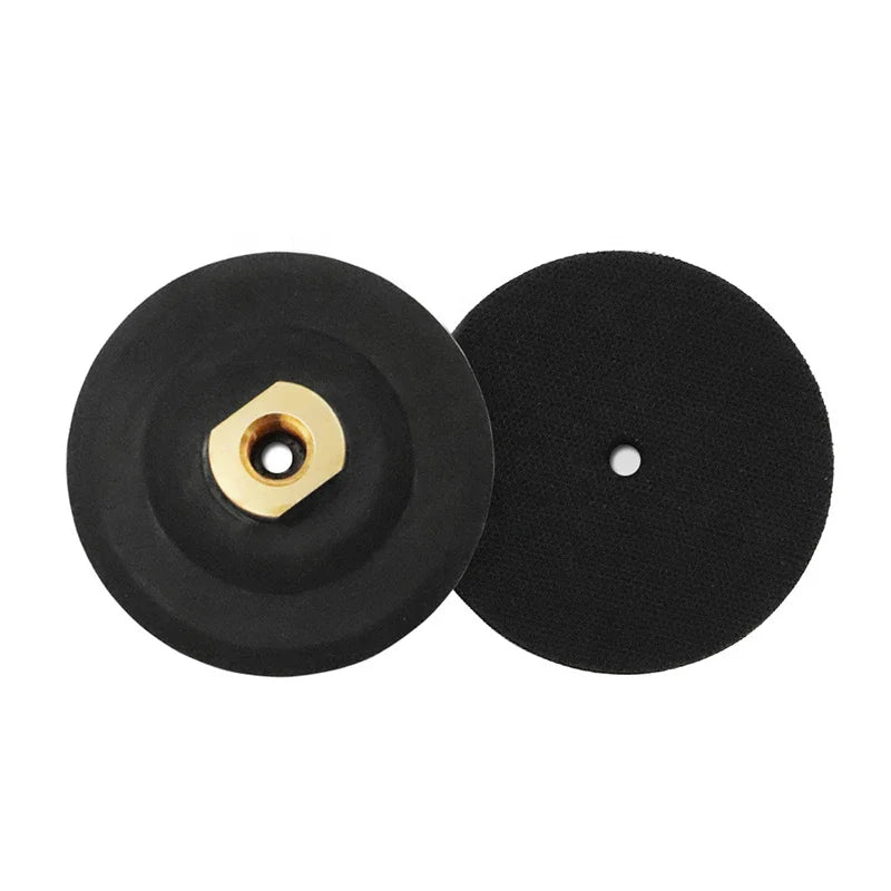 Prednja i zadnja strana gumenog nosača Ø100 mm M14 A63904M14 za polirne padove na čičak