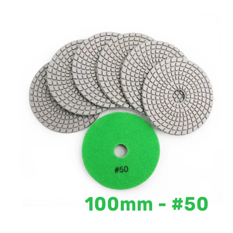 Mokri dijamantski polirni pad jastuče 100mm #50 A6020403G50 za grubu obradu kamena