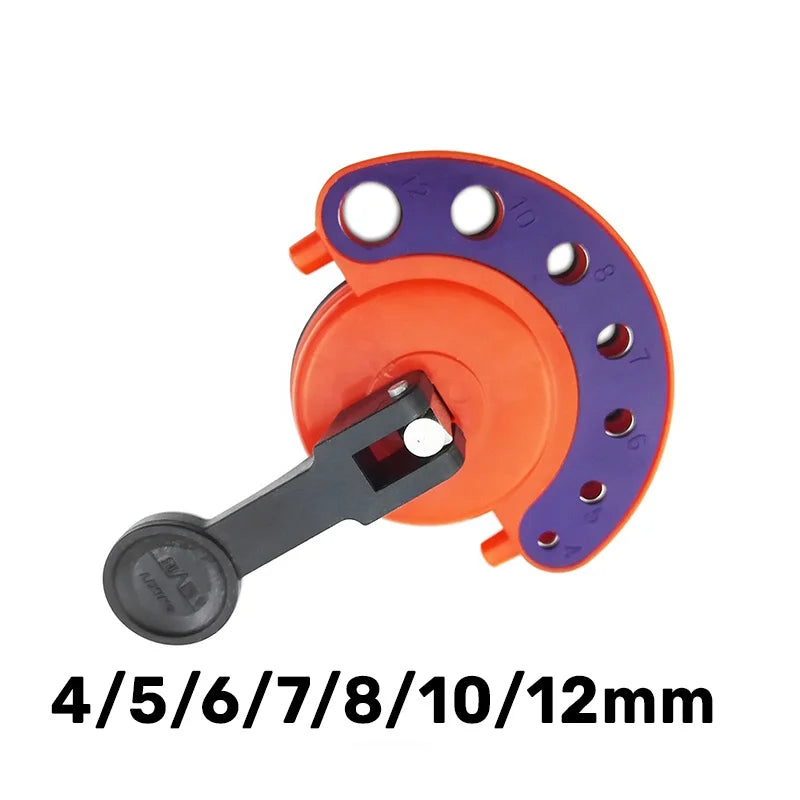 Vakum pozicioner za bušenje rupa 4–12mm A8500101 sa pločom i otvorima 4 5 6 7 8 10 12mm za vođenje burgije na pločicama