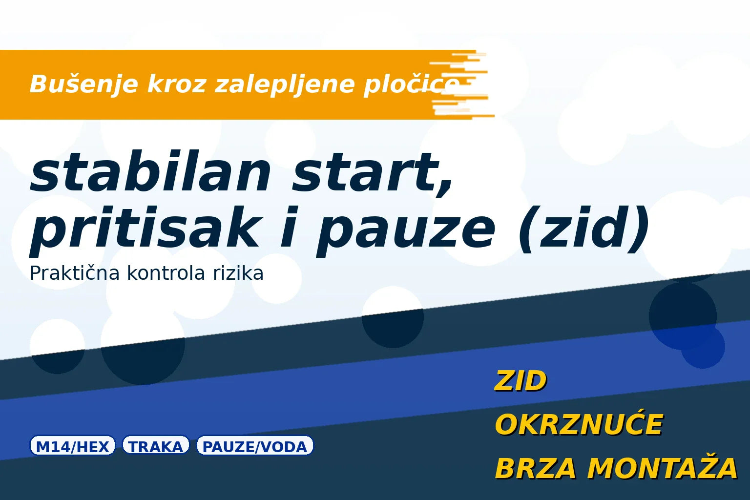 Kako bušiti kroz već zalepljene pločice (zid): stabilan start, pritisak i pauze | Alatnik
