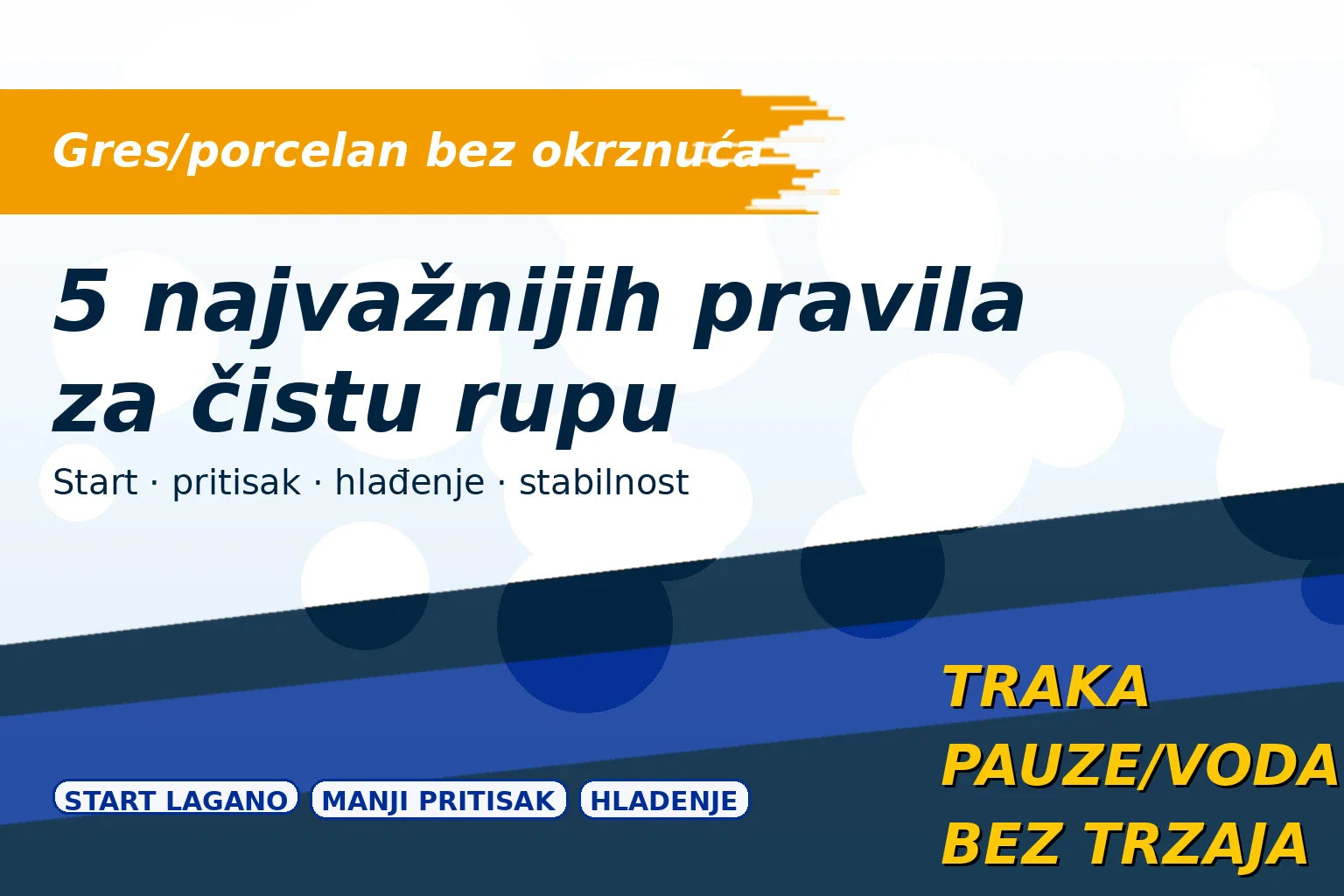 Kako probušiti gres/porcelan bez okrznuća glazure – 5 najvažnijih pravila | Alatnik