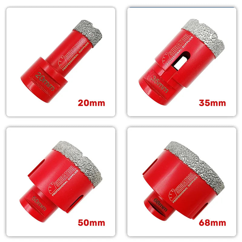 Set dijamantskih kruna za keramiku 20/35/50/68 mm – M14 – A85320/35/50/68