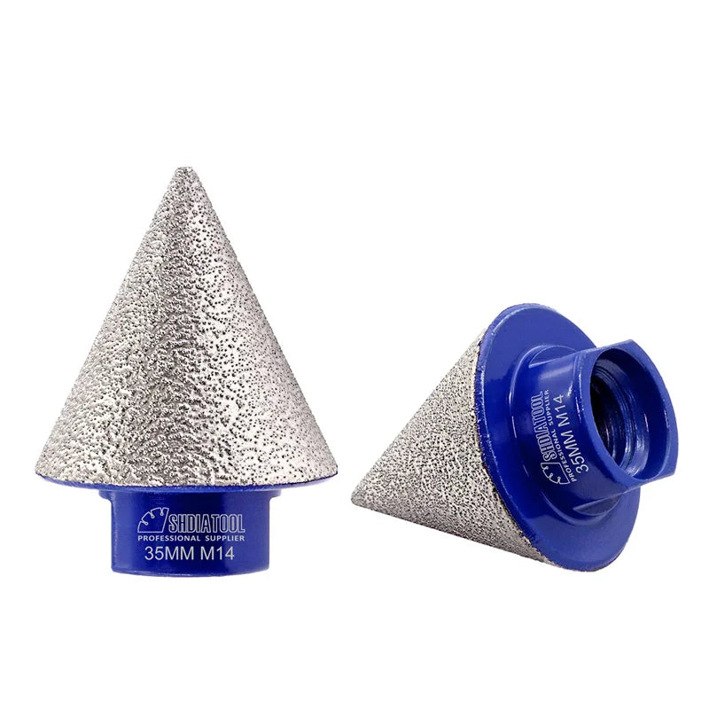 Dijamantska konusna kruna 35mm M14 – set od dve krune sa prikazom navoja