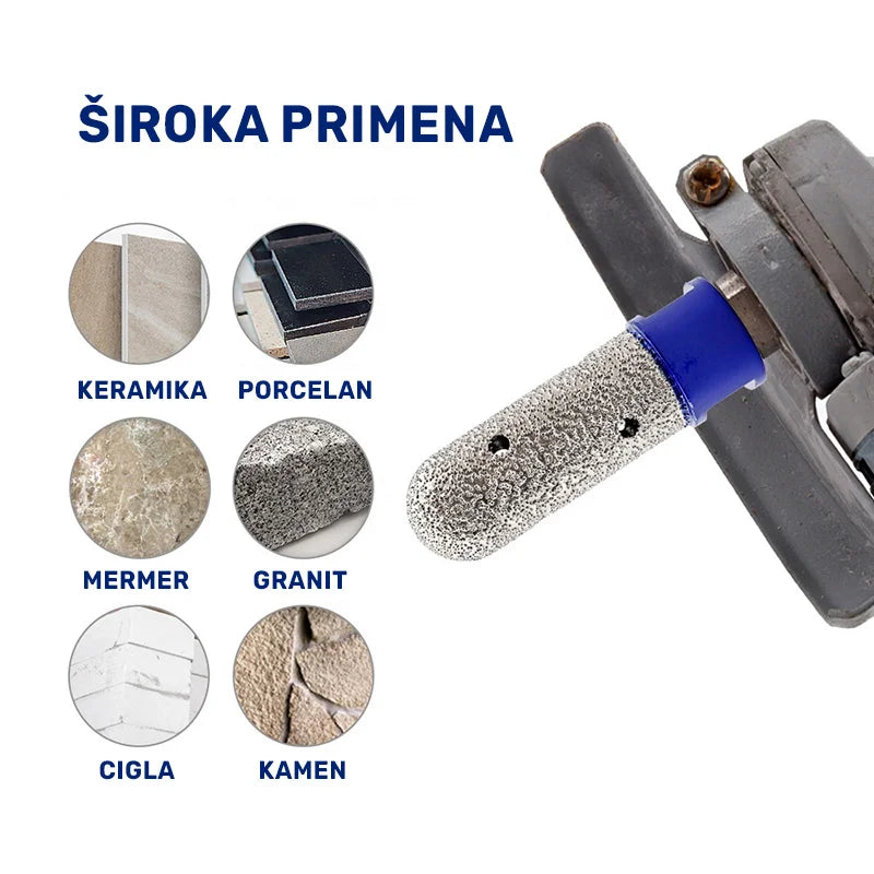 Široka primena dijamantske krune 15mm M14 za keramiku, porcelan, mermer, granit, ciglu i kamen