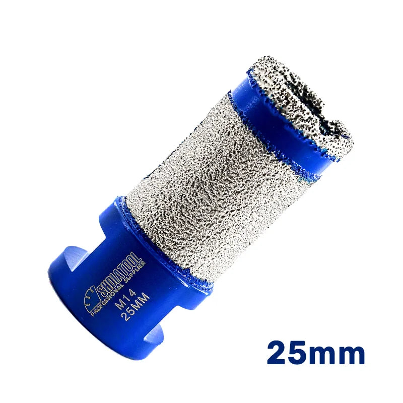 Dijamantska kruna 25 mm sa M14 navojem za bušenje i obradu pločica, mermera i granita – A865025M14