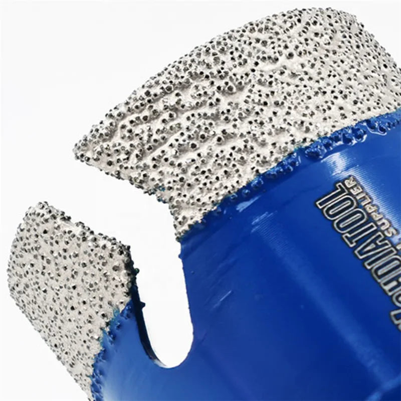 Dijamantska kruna 45–65mm u suvom i mokrom radu na kamenu i kompozitnim pločama – izrada otvora za sifon