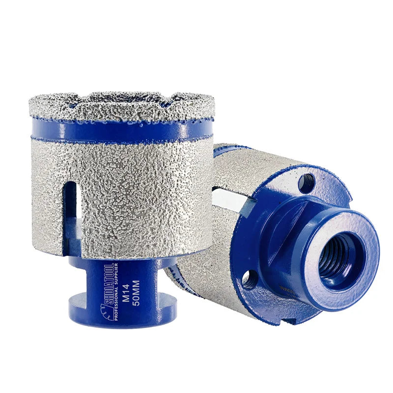 Dijamantska kruna 50 mm M14 sa prikazom navoja i radne površine za bušenje i obradu ivica