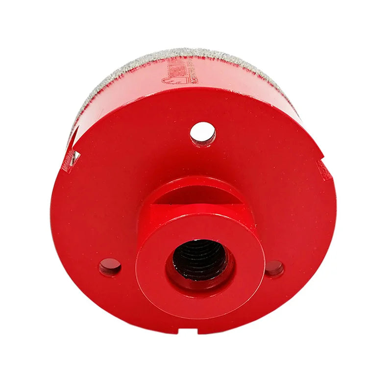 Dijamantska kruna 80 mm sa M14 navojem – donji prikaz navoja i otvora za hlađenje za ugaonu brusilicu