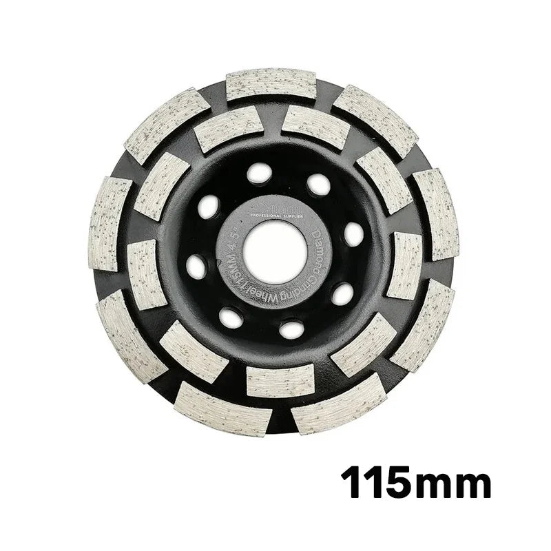 Dijamantski dvoredni brusni disk 115mm A512014522 – glavni prikaz brusnog tanjira sa dvostrukim dijamantskim segmentima