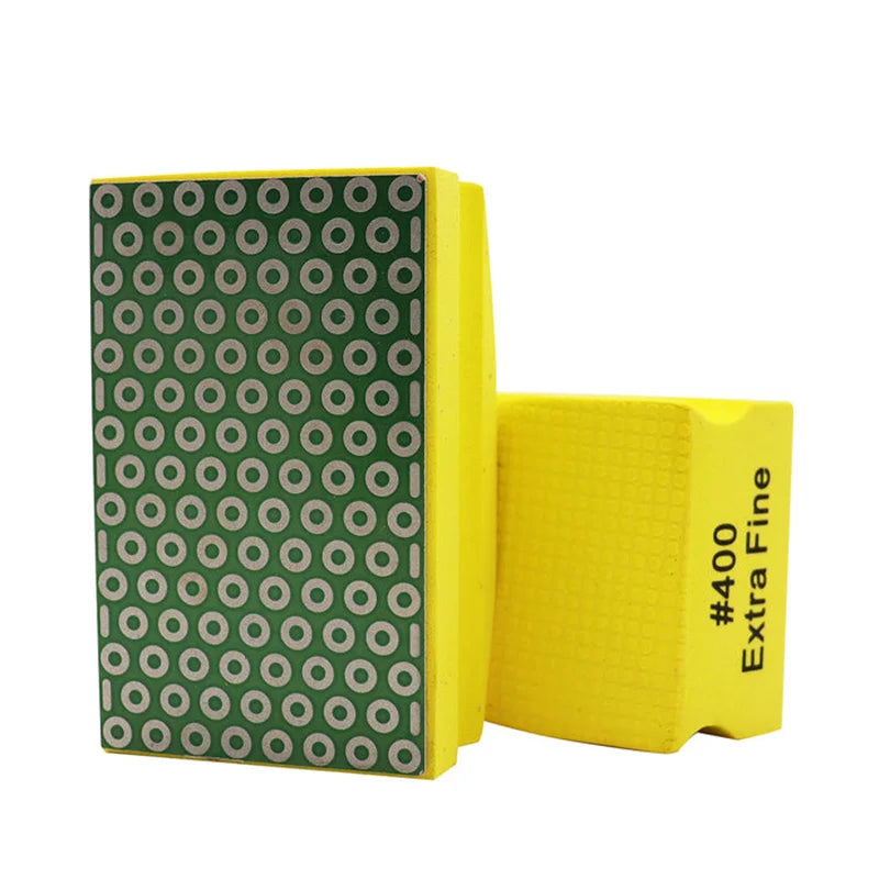 Dva dijamantska ručna polirna jastučića granulacija 400 prikaz radne i hvatajuće strane