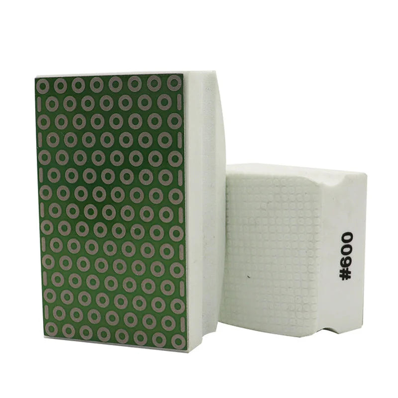 Dva dijamantska ručna polirna jastučića granulacija 600 prikaz radne i hvatajuće strane