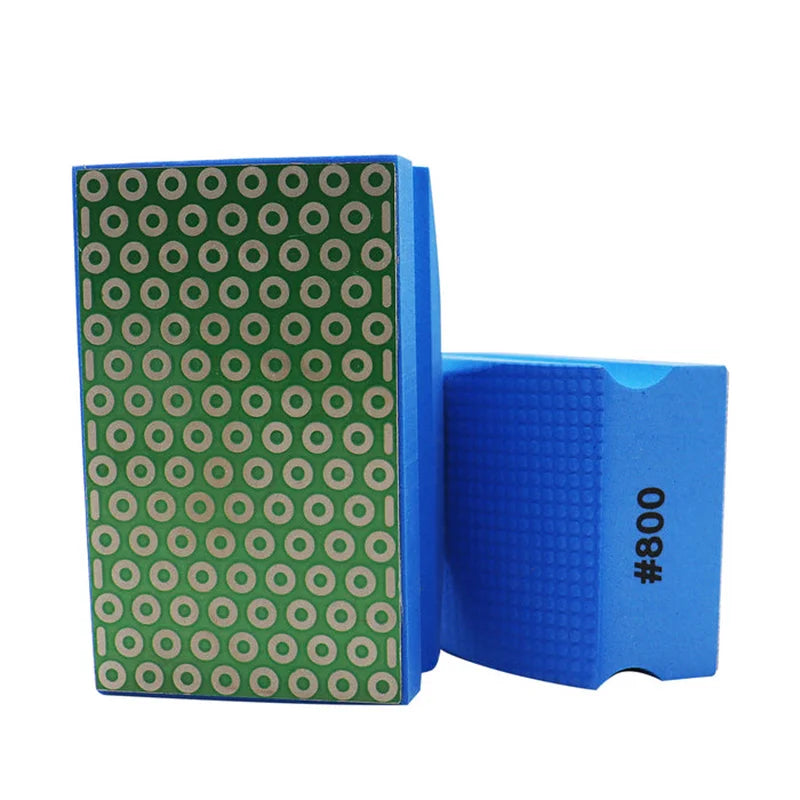 Dva dijamantska ručna polirna jastučića granulacija 800 prikaz radne i hvatajuće strane