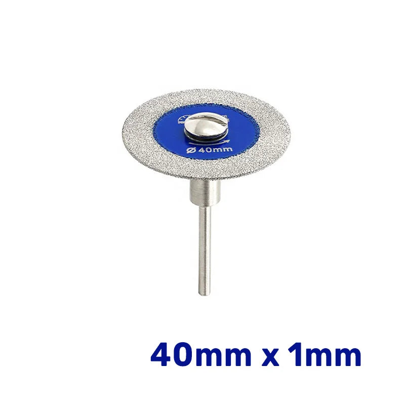Mini dijamantska ploča Ø40 mm x 1 mm za staklo i keramiku A824014006 na dršci prihvata 6 mm