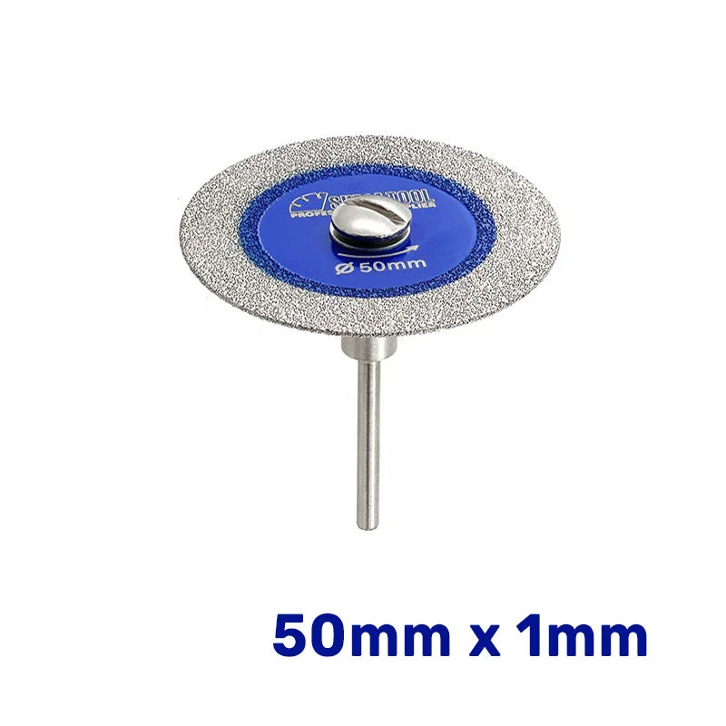 Mini dijamantska ploča Ø50 mm debljine 1 mm sa drškom 6 mm za sečenje i graviranje stakla i keramike A824015006