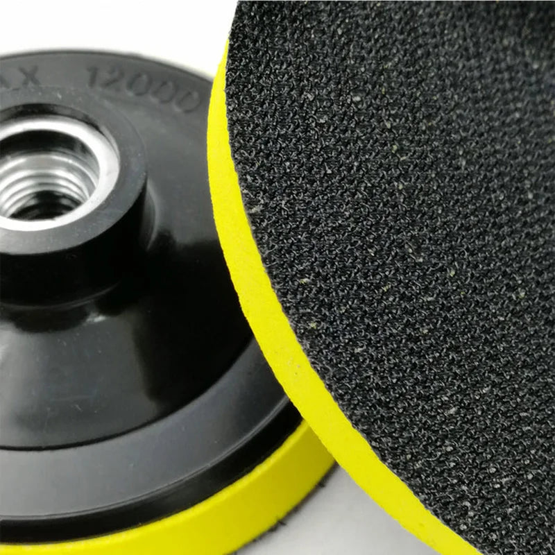 Detalj čičak Hook and Loop površine plastičnog nosača za polirne padove 100mm M14 A6420104M14