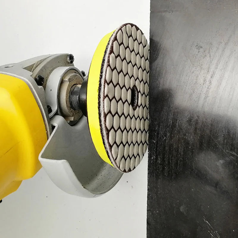 Poliranje ravne površine plastičnim nosačem 100mm M14 A6420104M14 i dijamantskim polirnim padom