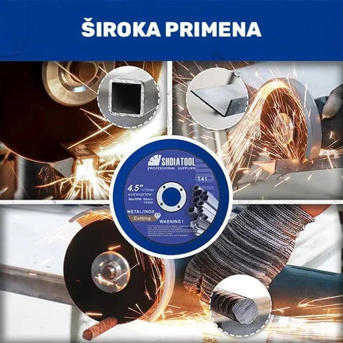Rezna ploča za metal i inox 115×1.0×22.23mm B31104503 – široka primena za cevi, profile i metalne elemente