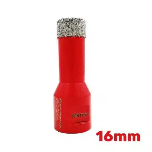 Dijamantska kruna 16mm sa M14 navojem, pogodna za bušenje keramičkih pločica, mermera, granita i drugih tvrdih materijala.
