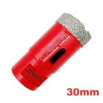 Dijamantska kruna 30mm sa M14 navojem za precizno bušenje keramike, mermera i granita. Pogodna za profesionalne brusilice.