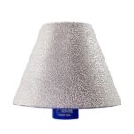 Dijamantska konusna kruna 75mm sa M14 navojem za brusilice, namenjena preciznom proširivanju, poliranju i oblikovanju rupa u tvrdim materijalima.