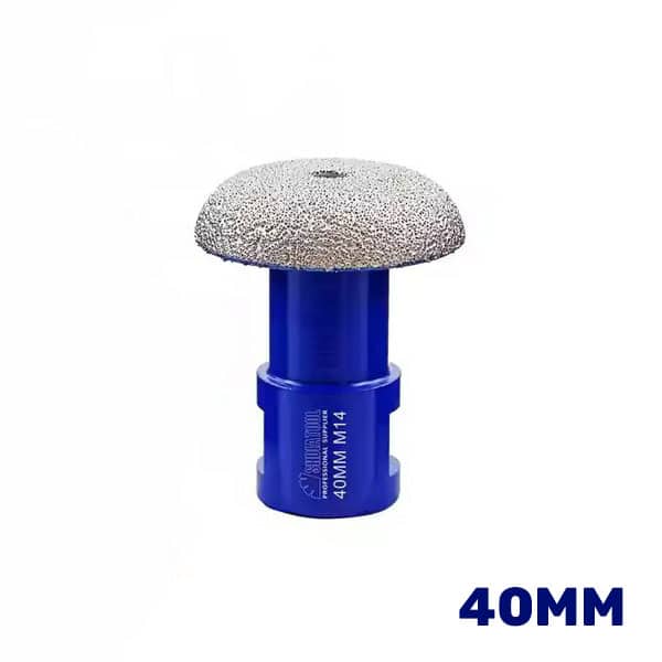 Dijamantska kruna 40mm za graviranje i brušenje – precizna obrada kamena, mermera i granita sa izuzetnom otpornošću na habanje.