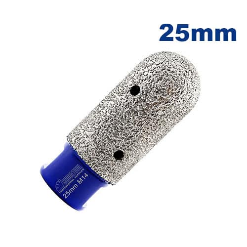 Dijamantska kruna 25mm za graviranje i brušenje – precizna obrada mermera, granita, keramike i porcelana uz dug vek trajanja.