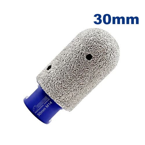 Dijamantska kruna 30mm za graviranje i brušenje – idealna za preciznu obradu mermera, granita, keramike i porcelana uz dug vek trajanja.