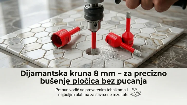 dijamantska kruna 8 mm za bušenje pločica bez pucanja precizno bušenje porcelana