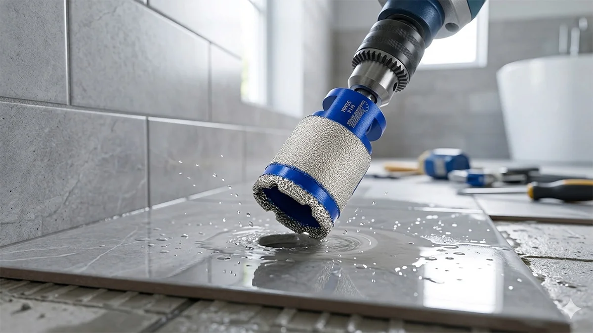 busenje plocica bez pucanja dijamantskom krunom