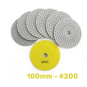 dijamantski mokri polirni pad 100 mm 200 granulacija za granit mermer