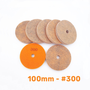 Fiber polirni pad 100mm #300 za suvo i mokro brušenje mermera i kamena