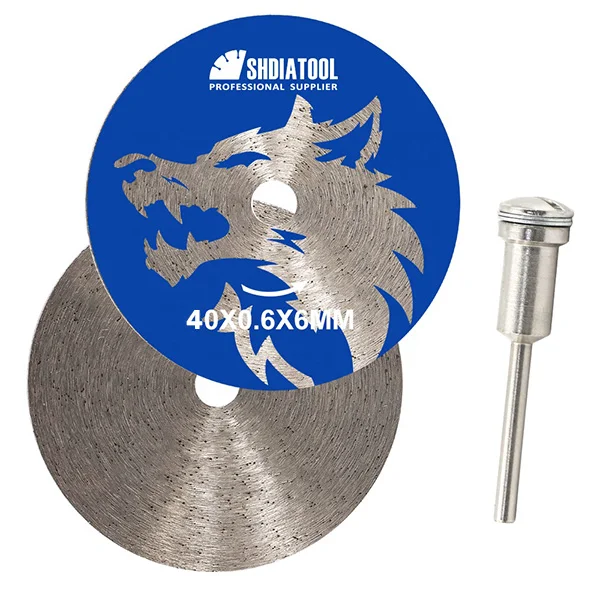 Mini dijamantska ploča Ø40 mm sa adapterom prihvata 3 mm za mini brusilice i gravirke