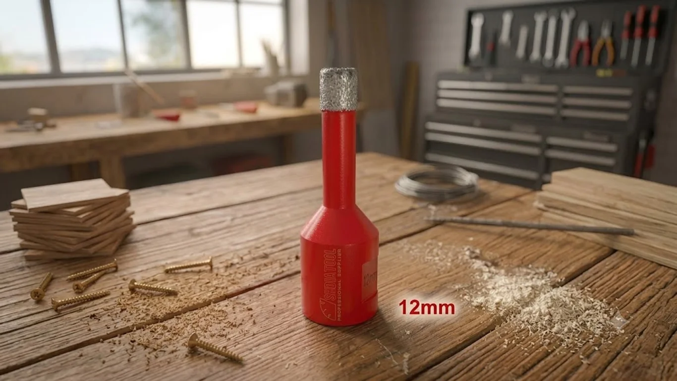 Dijamantska kruna 12 mm M14 za precizno bušenje keramičkih i porcelanskih pločica